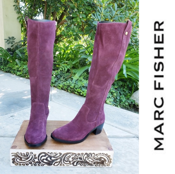 Marc Fisher Shoes - Gorgeous Wine Suede Marc Fisher Boots